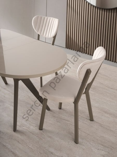 1216-2309 - Haliç Masa Sandalye Takımı - Cappucino