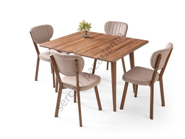 1334-2312 - Rüya Masa Sandalye Takımı - Ceviz