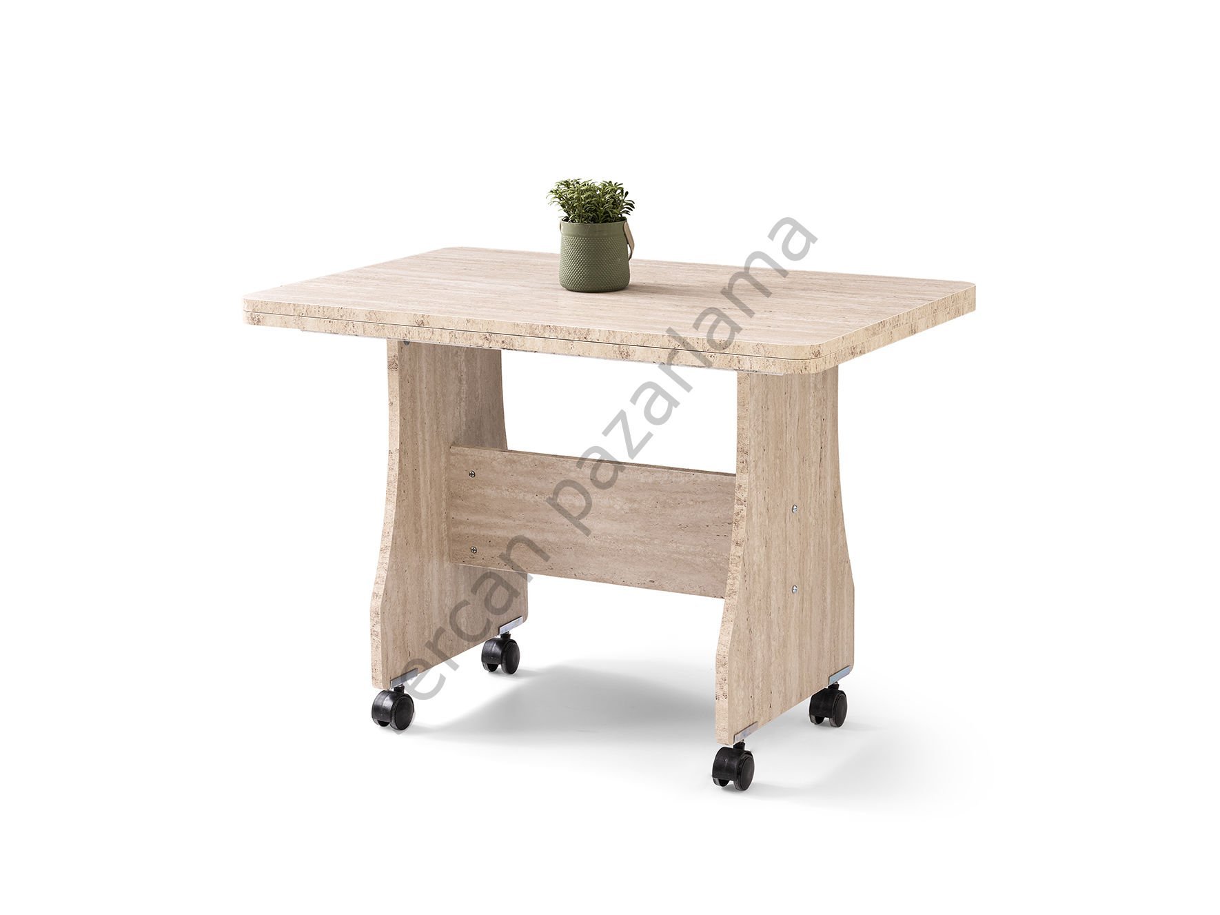 4489 - Sahra Açılır Orta Sehpa - Traverten