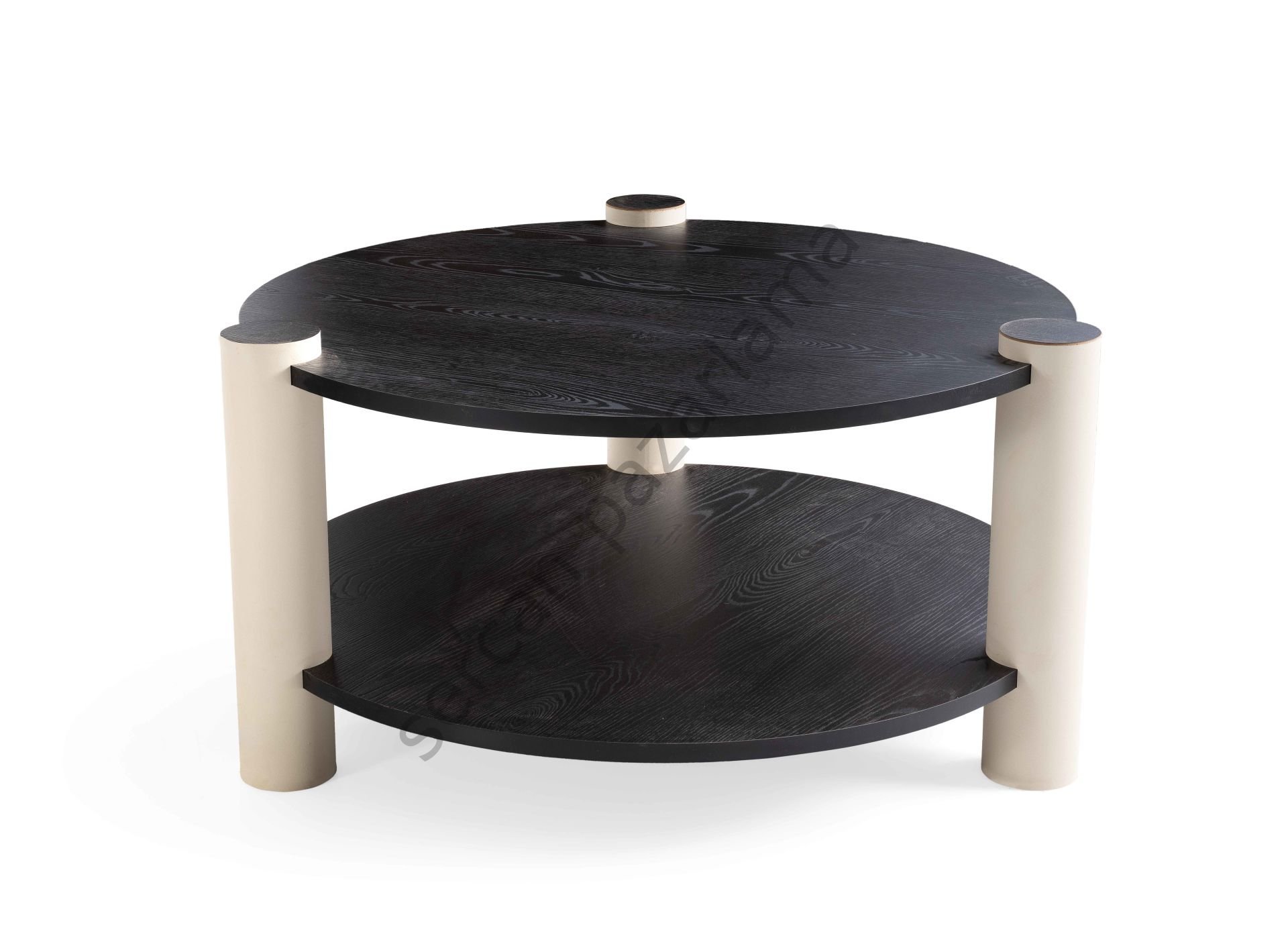 4513 - Serra Orta Sehpa - Senkron Siyah/Krem