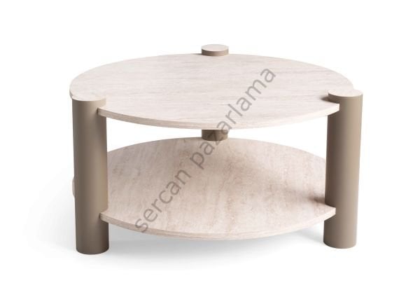 4515 - Serra Orta Sehpa - Traverten/Cappucino