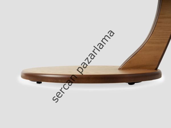 8152 - Ceren Tekerlekli Yan Sehpa - Beyaz Lake