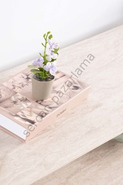 3575-4515 - Serra Tv Ünitesi & Orta Sehpa Seti - Traverten/Cappucino