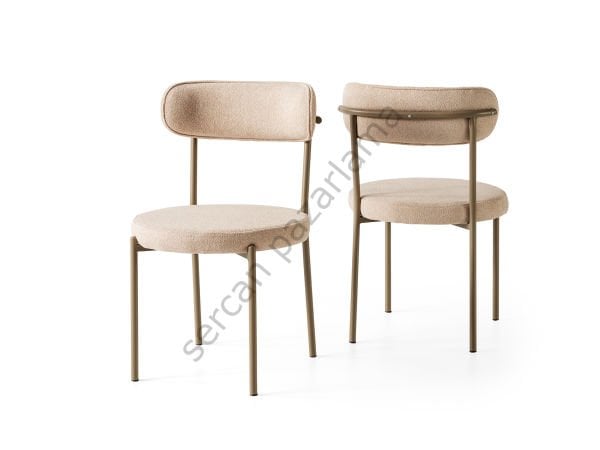 2242 - Pera Sandalye - Cappucino/Vizon