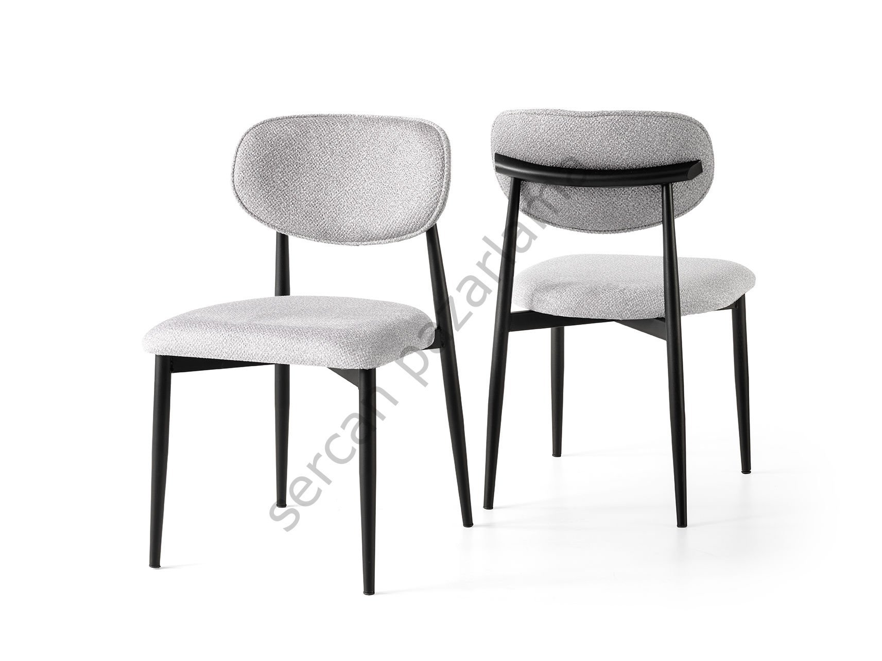 2287 - Polo Sandalye - Siyah/Gri