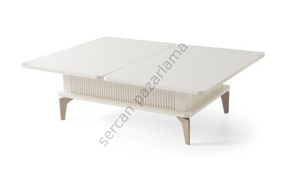 7242 - Çizgi Akıllı Sehpa - Ekru