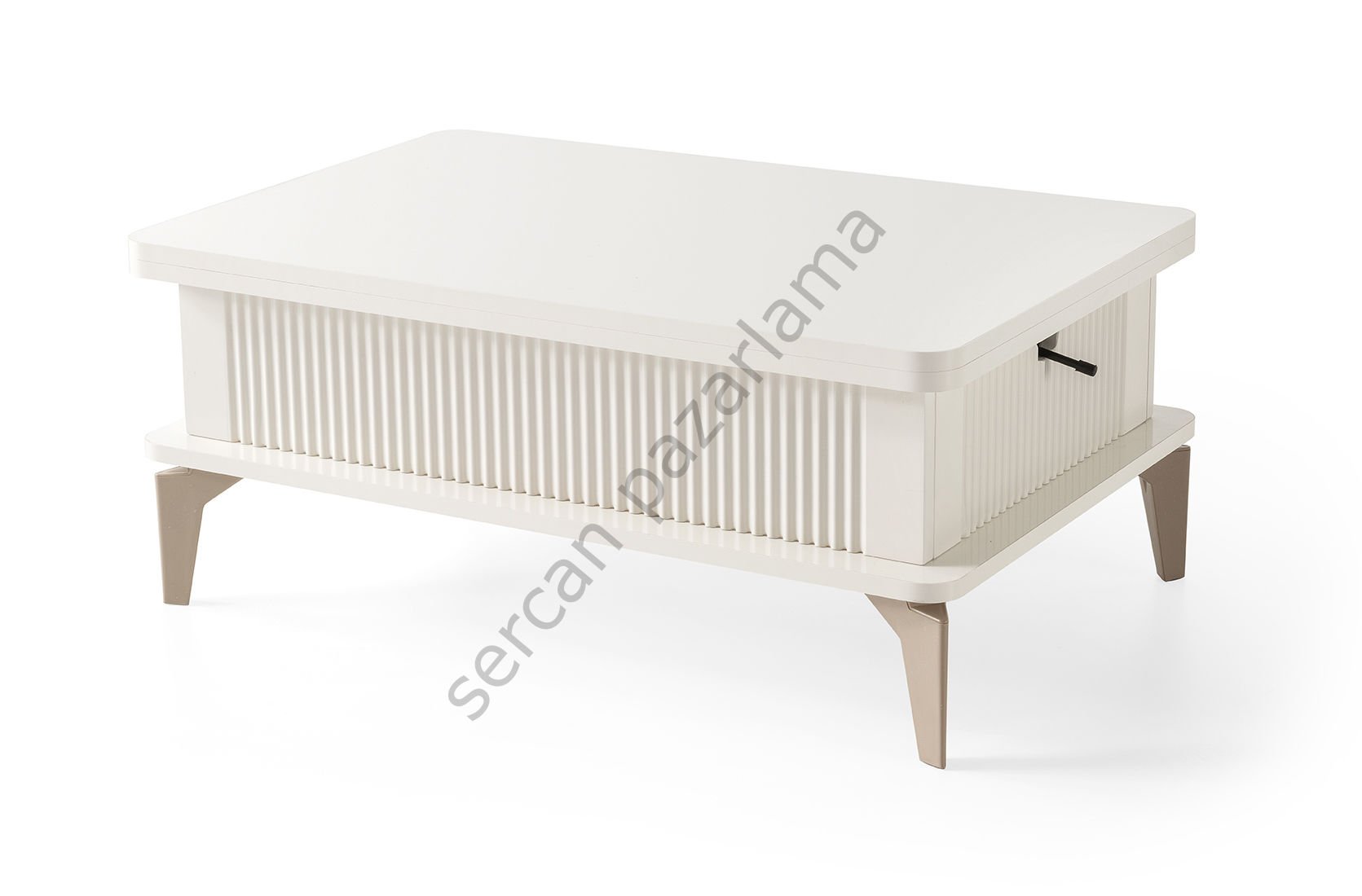 7242 - Çizgi Akıllı Sehpa - Ekru