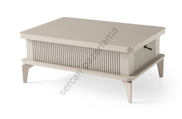 7243 - Çizgi Akıllı Sehpa - Cappucino