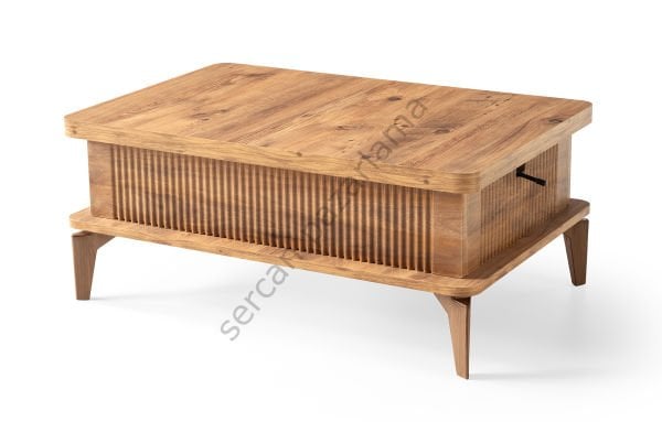 7245 - Çizgi Akıllı Sehpa - Çam