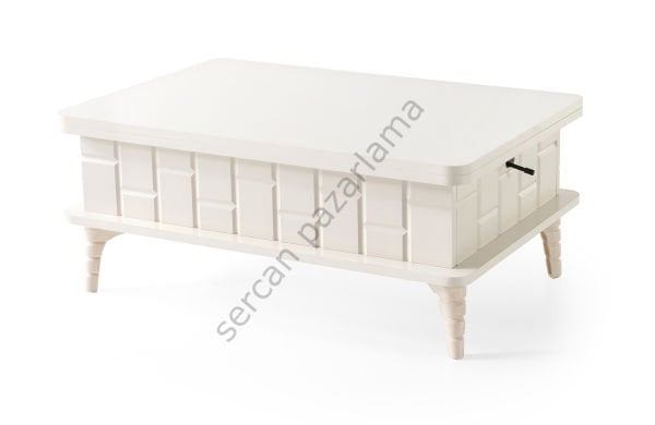 7302 - Nergis Akıllı Sehpa - Ekru