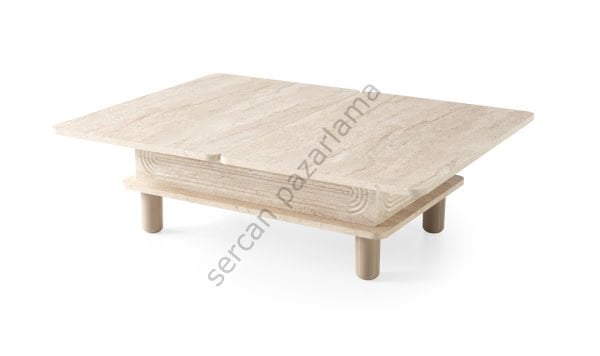 7292 - Manolya Akıllı Sehpa - Traverten