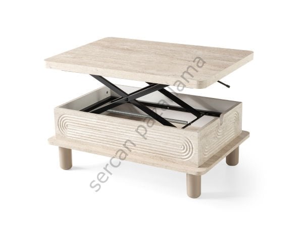 7292 - Manolya Akıllı Sehpa - Traverten