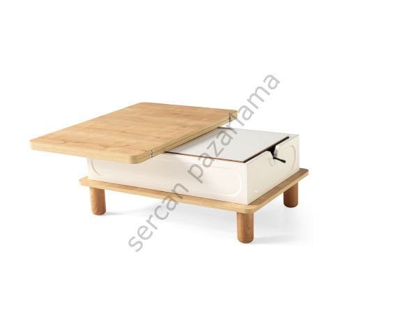 7236 - Açelya Akıllı Sehpa - Safir Meşe/Ekru