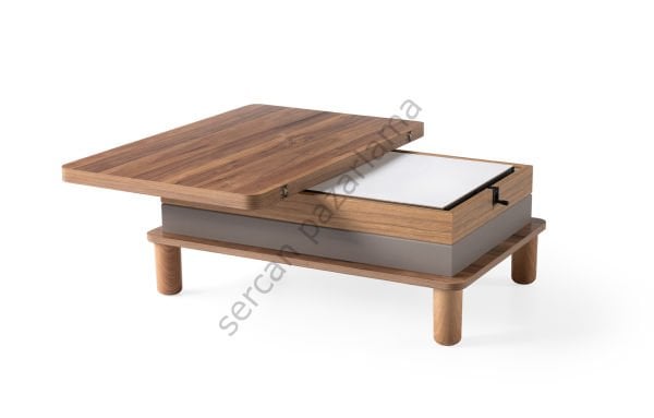 7225 - Lina Akıllı Sehpa - Ceviz/Antrasit