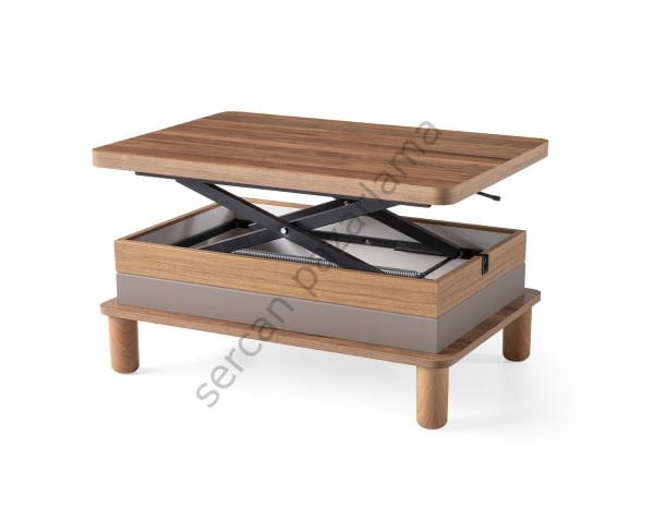 7225 - Lina Akıllı Sehpa - Ceviz/Antrasit