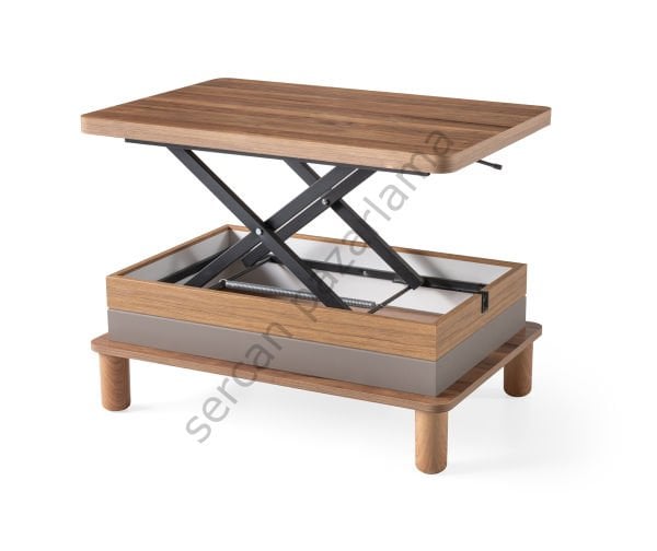 7225 - Lina Akıllı Sehpa - Ceviz/Antrasit