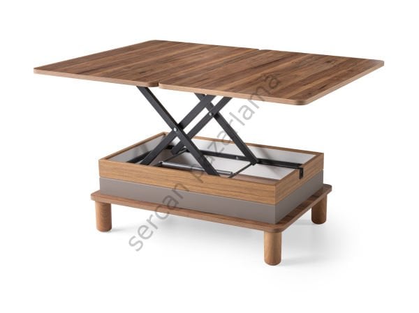 7225 - Lina Akıllı Sehpa - Ceviz/Antrasit