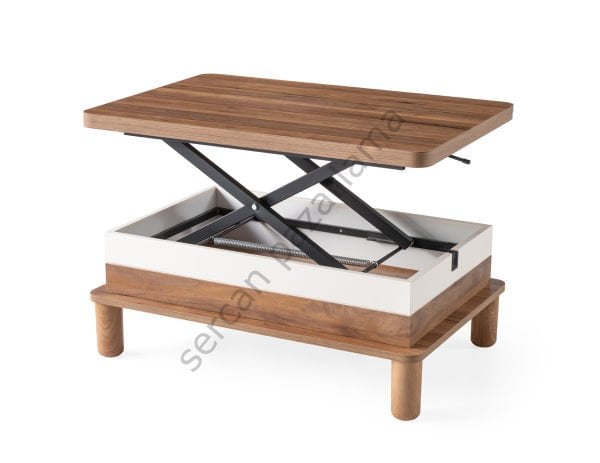 7226 - Lina Akıllı Sehpa - Ceviz/Ekru