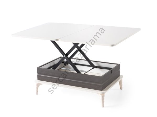 7264 - Lotus Akıllı Sehpa - Ekru/Balaban