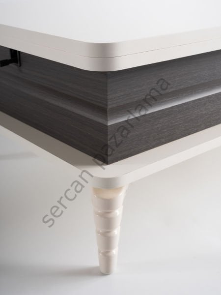 7264 - Lotus Akıllı Sehpa - Ekru/Balaban