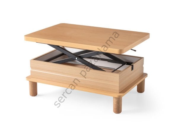 7265 - Lotus Akıllı Sehpa - Kayın