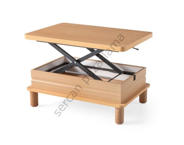 7265 - Lotus Akıllı Sehpa - Kayın