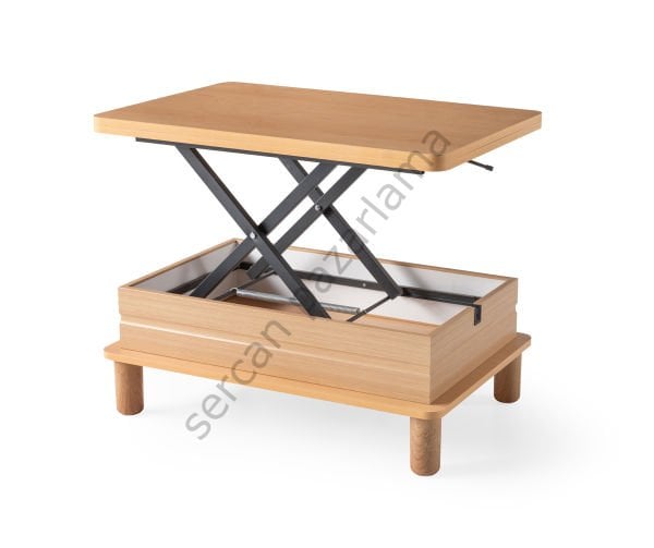 7265 - Lotus Akıllı Sehpa - Kayın