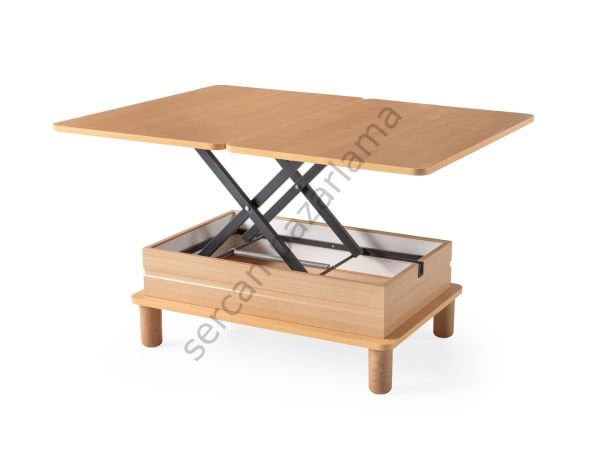 7265 - Lotus Akıllı Sehpa - Kayın