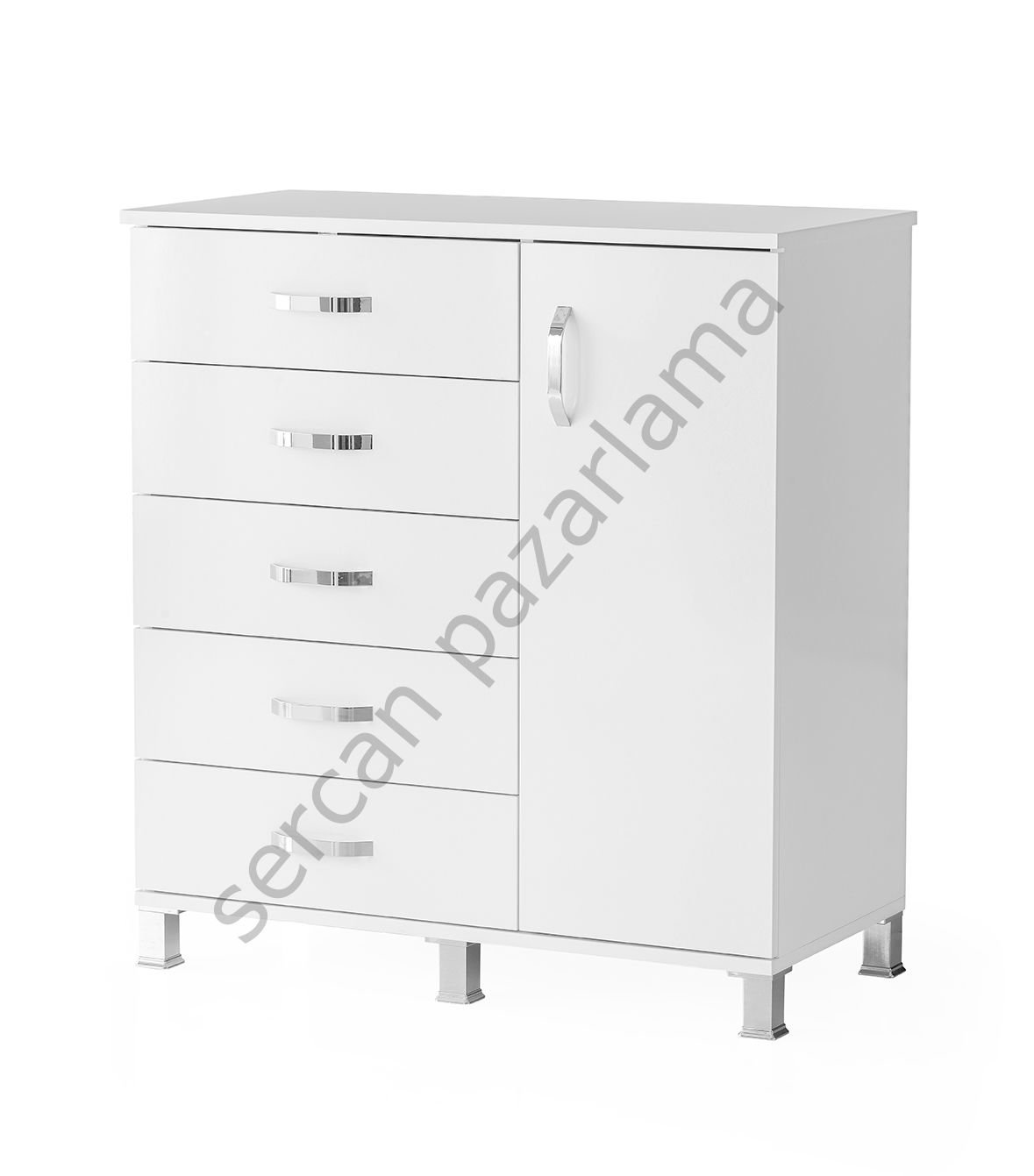 3312 - Dolaplı Şifoniyer - Beyaz