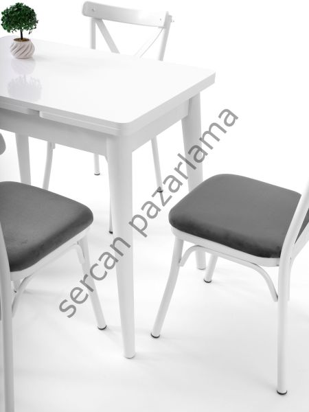 1562 - Nilüfer Masa 60x90 - Beyaz