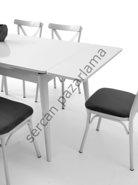 1592 - Burgaz Masa 80x120 - Beyaz