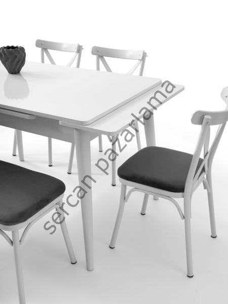 1592 - Burgaz Masa 80x120 - Beyaz