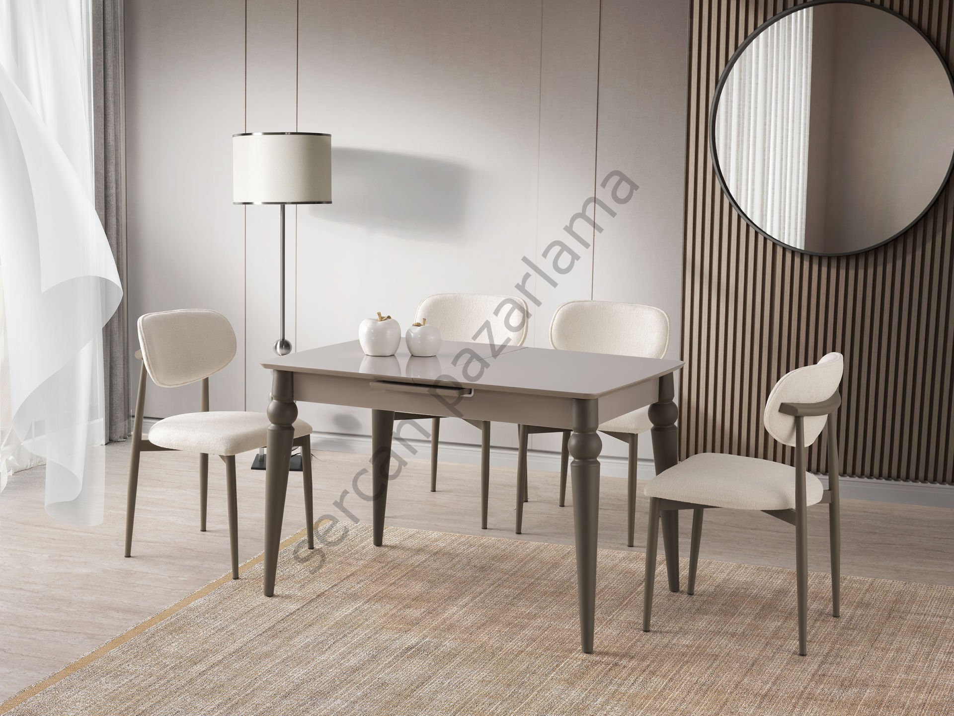 1124 - Trend Masa 80x120 - Cappucino