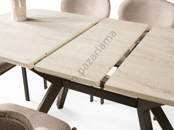 1472 - Roma Masa 80x130 - Traverten/Cappucino