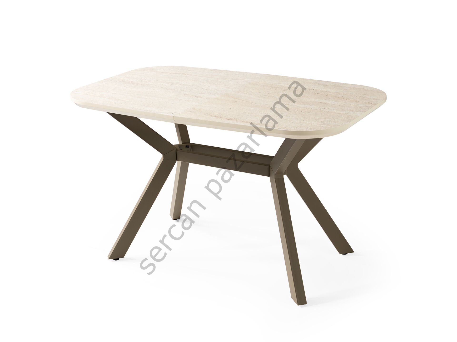 1472 - Roma Masa 80x130 - Traverten/Cappucino