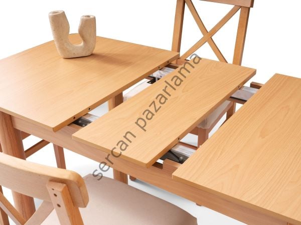 1249 - Ares Masa 70x110 - Kayın/Naturel