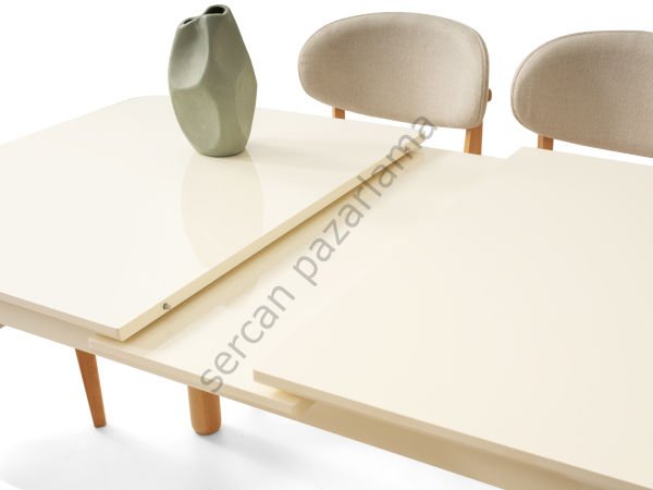 1242 - Safir Masa 80x130 - Ekru/Naturel