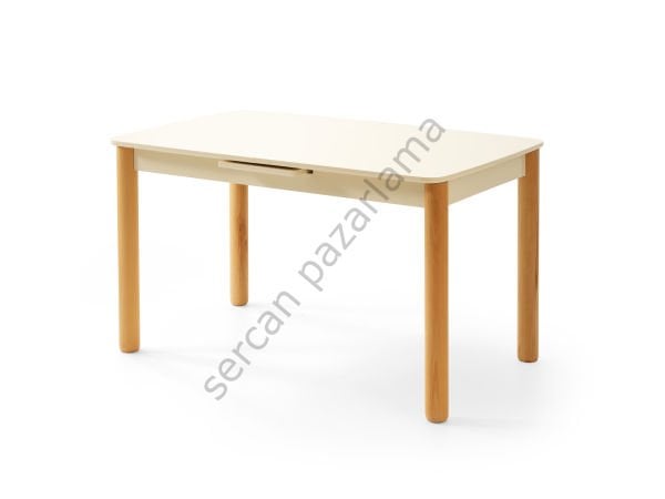 1242 - Safir Masa 80x130 - Ekru/Naturel