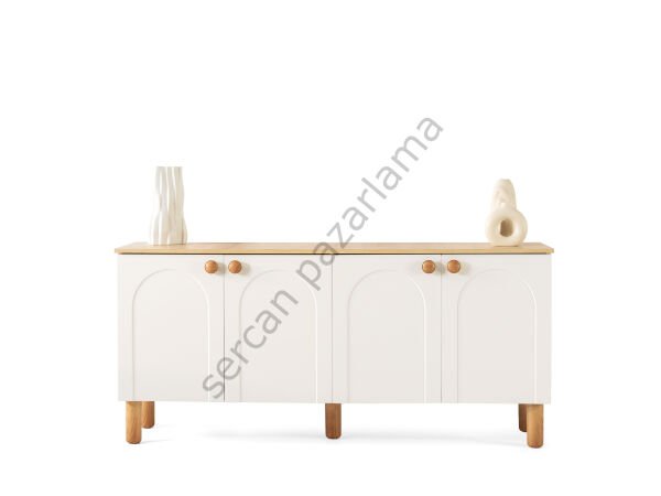 Açelya Yemek Odası - Ekru/Meşe