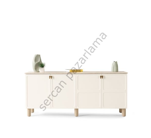 Stil Yemek Odası - Ekru/Traverten