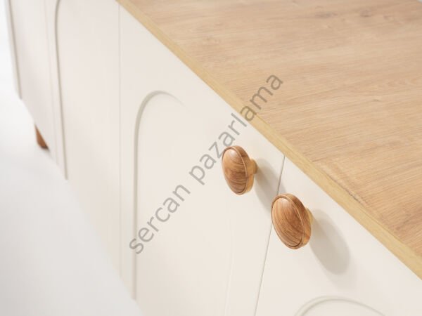 3513 - Açelya Konsol - Ekru/Meşe