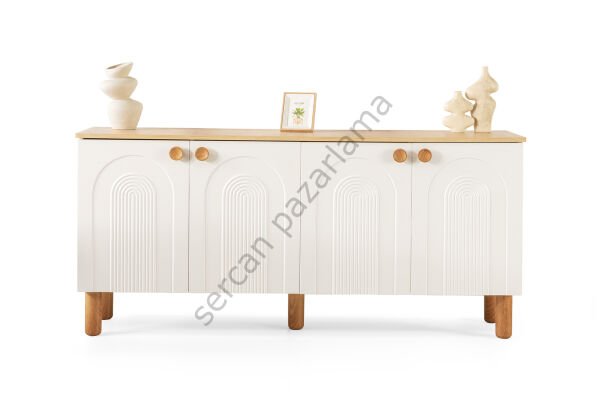 3519 - Lilyum Konsol - Ekru/Meşe