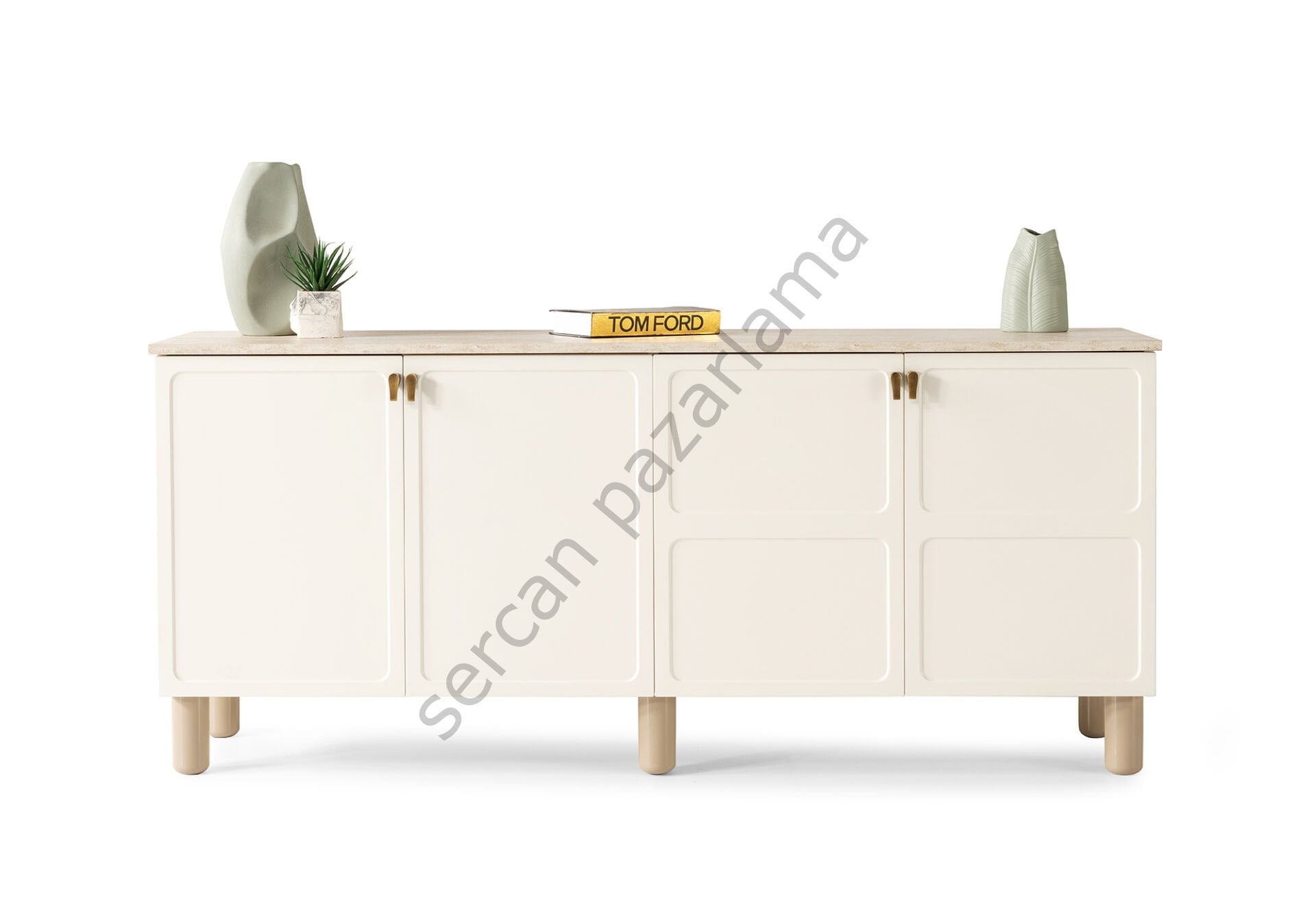 3516 - Stil Konsol - Ekru/Traverten