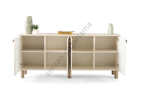 3516 - Stil Konsol - Ekru/Traverten