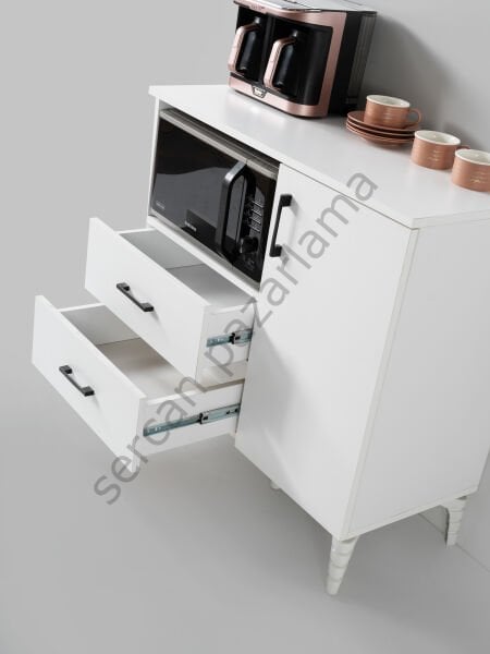 3426 - Gül Kahve Köşesi - Beyaz