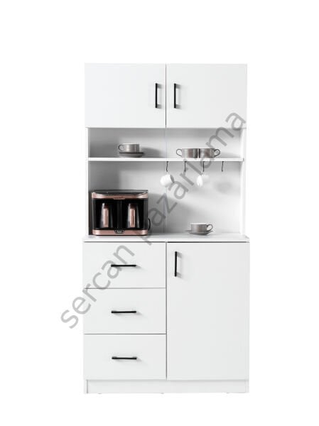 3424 - Begonya Kahve Köşesi - Beyaz