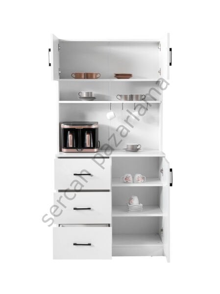 3424 - Begonya Kahve Köşesi - Beyaz