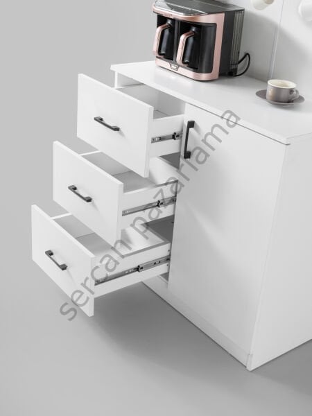 3424 - Begonya Kahve Köşesi - Beyaz