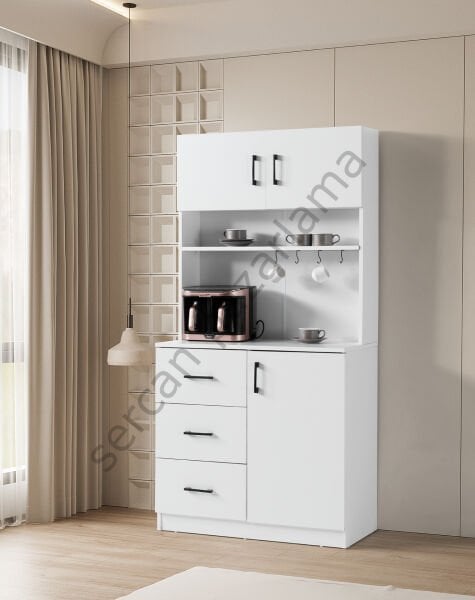 3424 - Begonya Kahve Köşesi - Beyaz