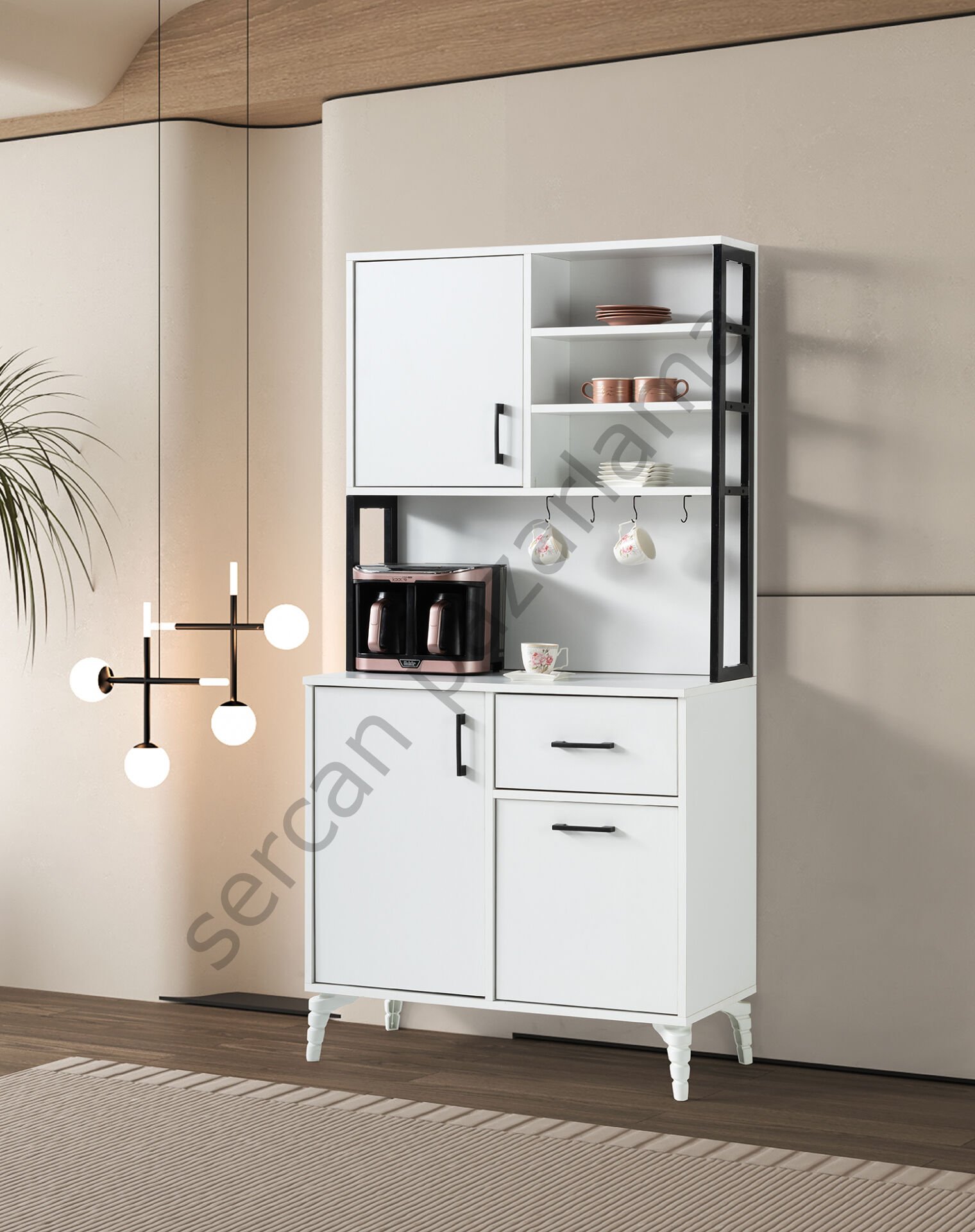 3428 - Lilyum Kahve Köşesi - Beyaz